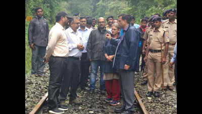 South Western Railway top brass inspects damage along Sakleshpur-Subramanya Road Ghat section