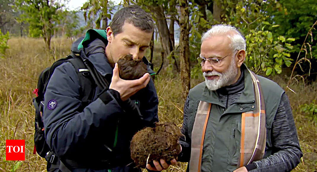 PM Modi walks in the wild with Bear Grylls