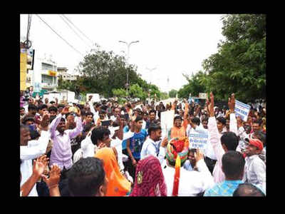 Farmer body protests against new airport at Shivdaspura