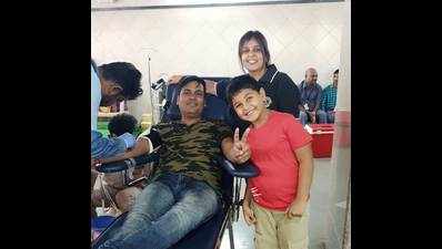 Lions club of Pune, Bibwewadi organised blood donation camp