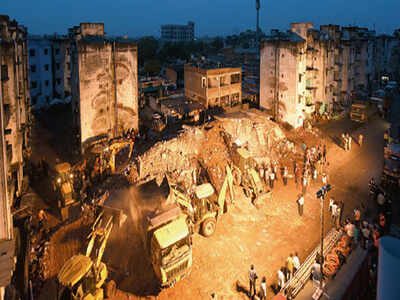 Ews Housing Blocks Crumbling In Less Than Years Ahmedabad News Times Of India