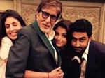 Amitabh Bachchan shares pictures Abhishek & Shweta