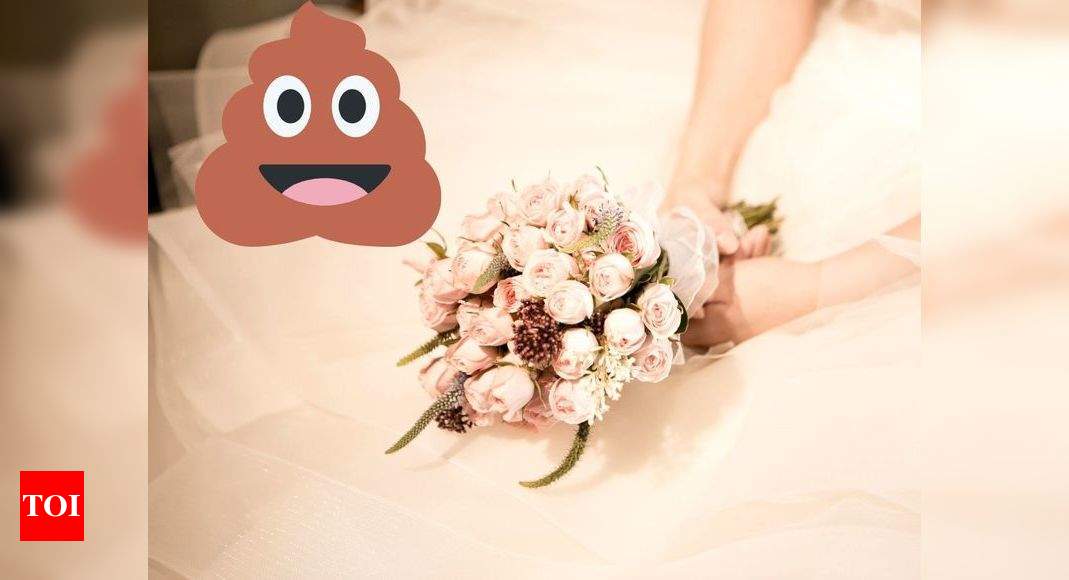 Weird Husband leaves poop stain on his bride s gown while sitting