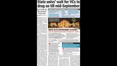No VCs in state universities till mid-September