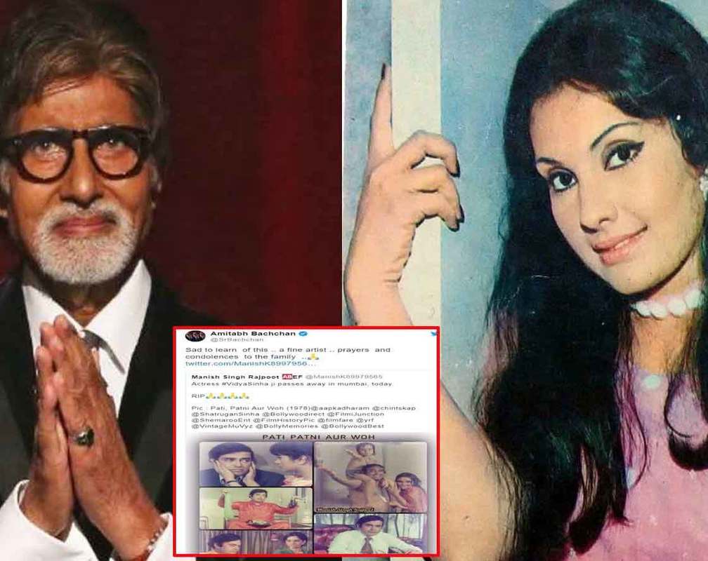 
Amitabh Bachchan mourns demise of actress Vidya Sinha, offers condolences to family
