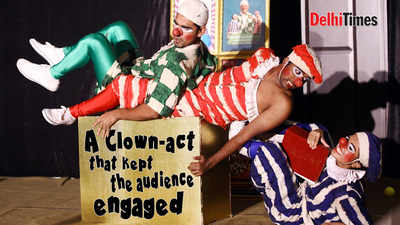 A clown-act that kept the audience engaged