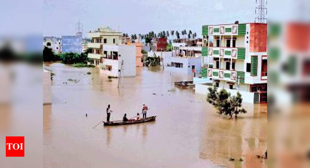 Vijayawada goes under water, 5,000 hit | Vijayawada News - Times of India