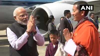 PM Modi heads home after winding up his two-day visit to Bhutan