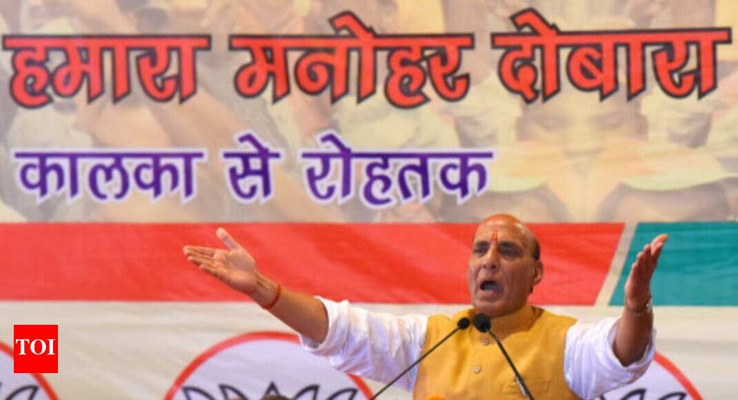 Any talks with Pak now will only be on PoK: Rajnath Singh