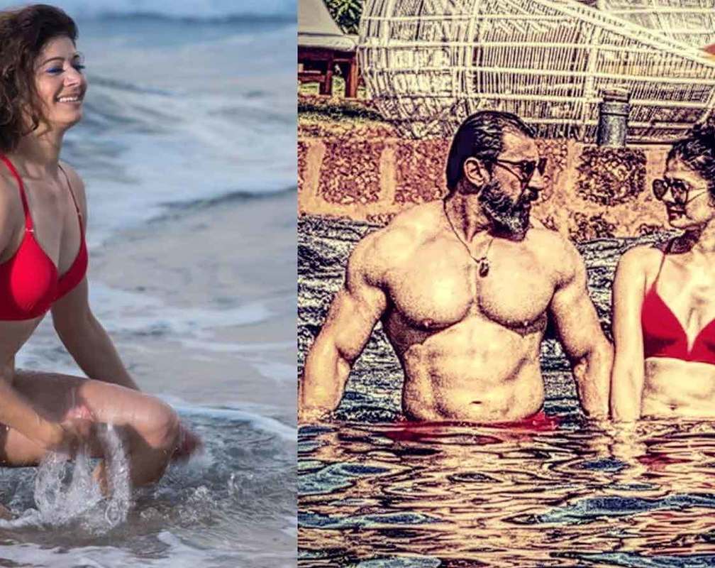 
Pooja Batra flaunts her super toned body in red bikini in the pool as she spends 'we time' with hubby Nawab Shah
