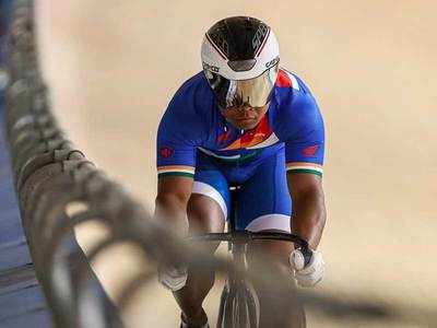 Hat-trick on a bike! Esow Alben writing a golden chapter in India's cycling history