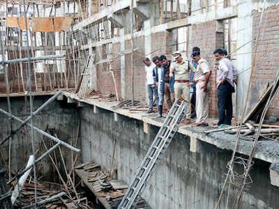 Raw Concrete Floor Collapses At Water Pump Station In Nikol