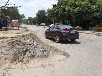 Badly broken Rohini road