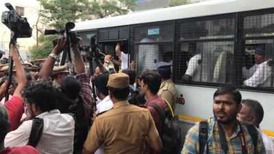 Chidambaram’s arrest: Protesting Congress members detained in Chennai