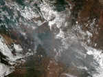 Alarming pictures of devastating fires of Brazil's Amazon rainforest, smoke can be seen from the Space