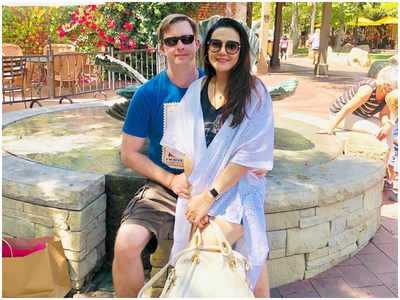 Xxxbf Preity Zinta - Preity Zinta shares an adorable picture with hubby Gene Goodenough | Hindi  Movie News - Times of India