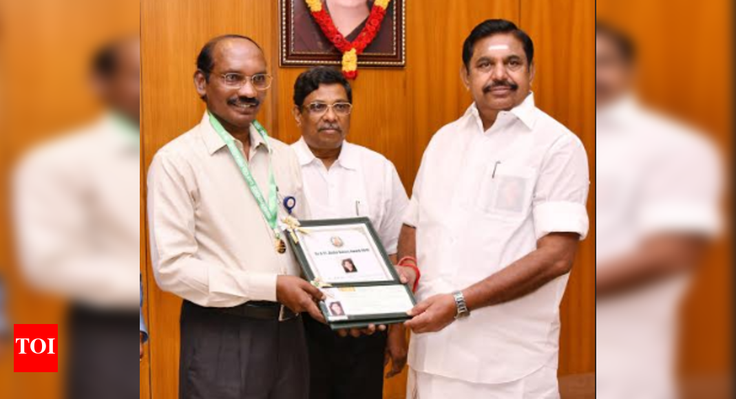 isro-chief-k-sivan-receives-tn-govt-s-abdul-kalam-award-chennai-news