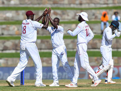 India vs West Indies Highlights, 1st Test Day 1: India 203/6 at stumps