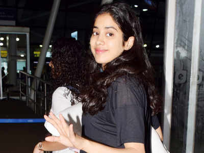 Janhvi Kapoor papped sporting all-black casual look at the airport