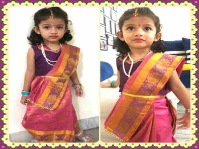 Tips to wear Radha Krishna dress and makeup for kids Photo video | Fancy  dress for kids, Baby fancy dress, Kids fashion dress