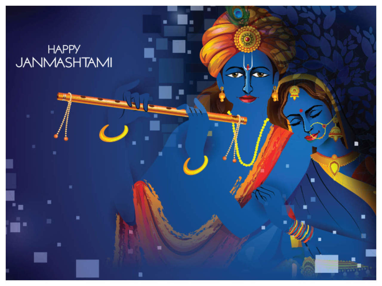 krishna janmashtami ki painting