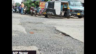 Safety in the pits as commuters suffer on rain-battered roads in Bhopal