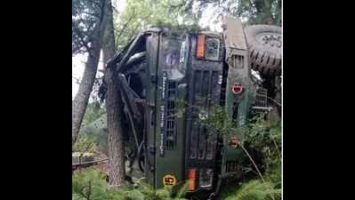 One army jawan killed, three injured in road accident near Shimla
