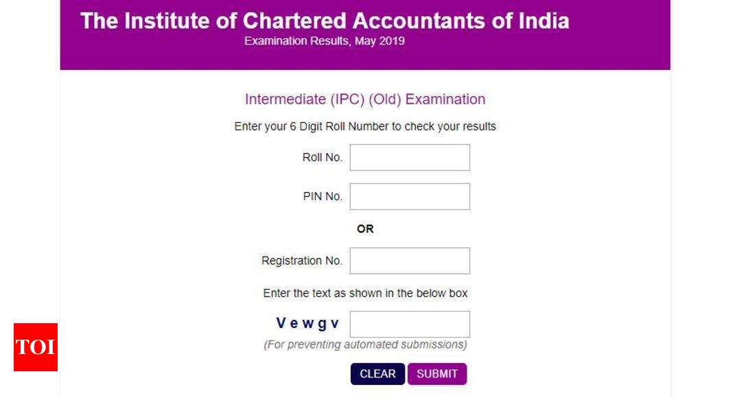 CA IPCC Result: ICAI CA Inter Result 2019 Released @icaiexam.icai.org ...