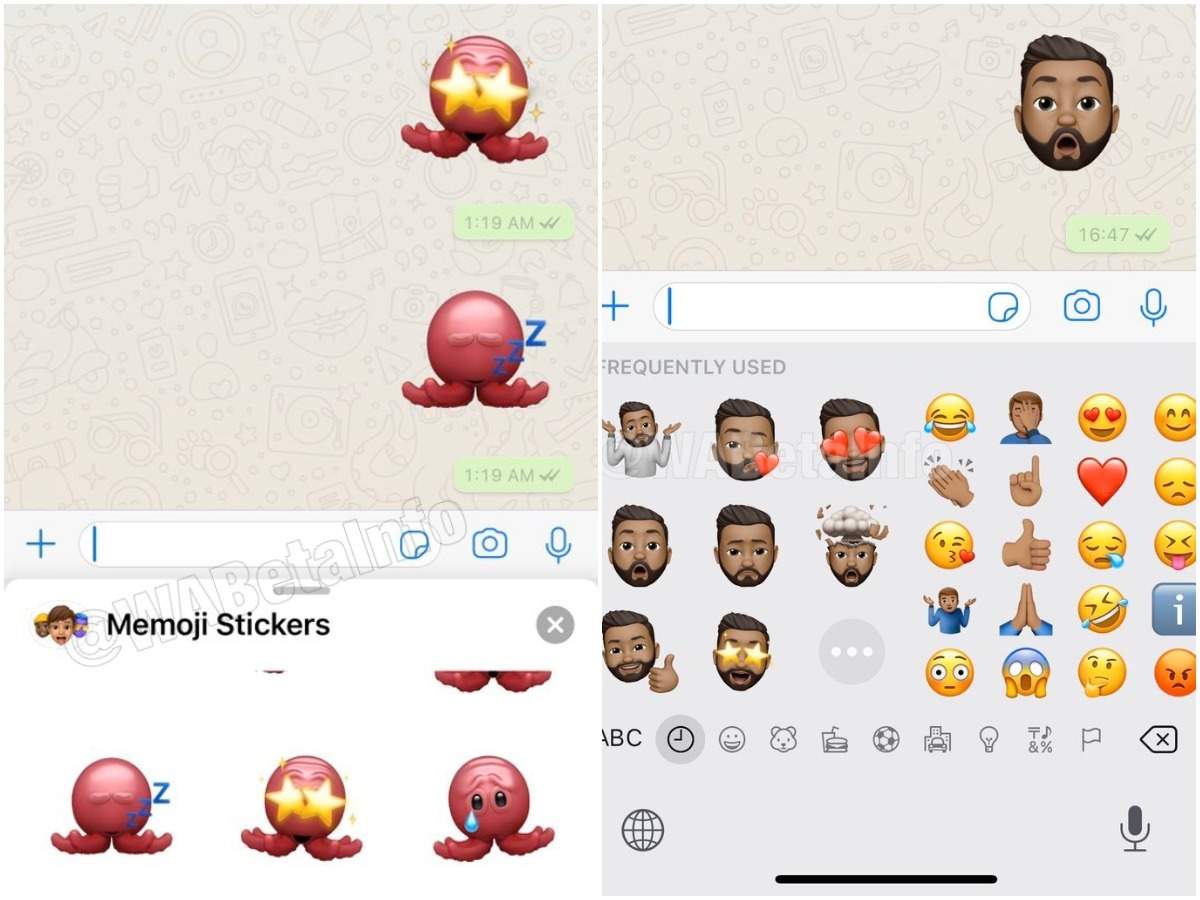 Grillig trog Samengesteld Memoji Stickers on WhatsApp may soon be available for iPhone users - Times  of India