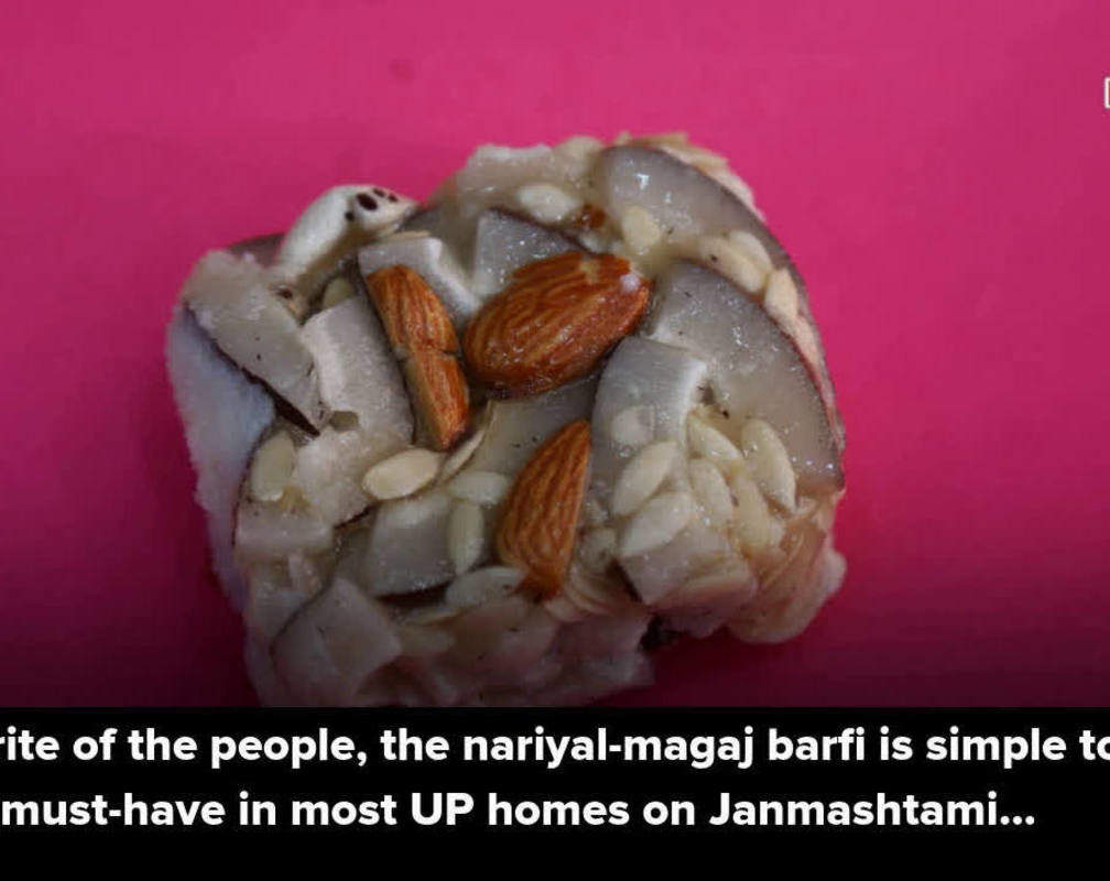 
Treat yourself to nariyal-magaj barfi this Janmashtami
