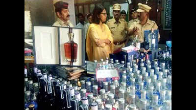 Maharashtra excise team seizes Rs 35 lakh fake duty-free Scotch bottles in Dahisar