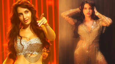Nora Fatehi glitters like gold in her latest photographs