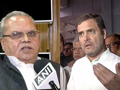 Rahul playing politics over my invitation: J&K governor