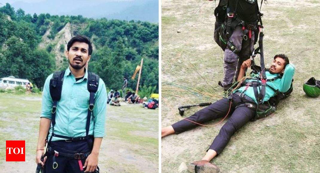After paragliding, I will do sky diving next,' says the man from the viral  'Land kara de' video - Times of India