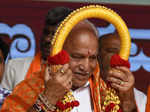 Karnataka CM BS Yediyurappa felicitates state BJP chief Nalin Kateel