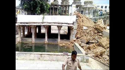 10th century Shiv temple caves in due to heavy rain in Udaipur