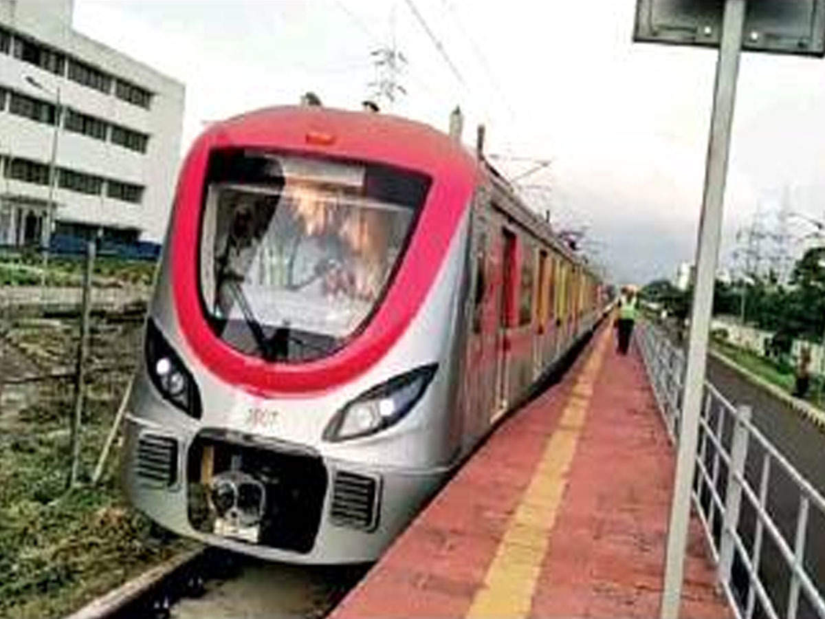 Navi Mumbai Metro I Test Run Conducted Inside Taloja Yard Navi Mumbai News Times Of India