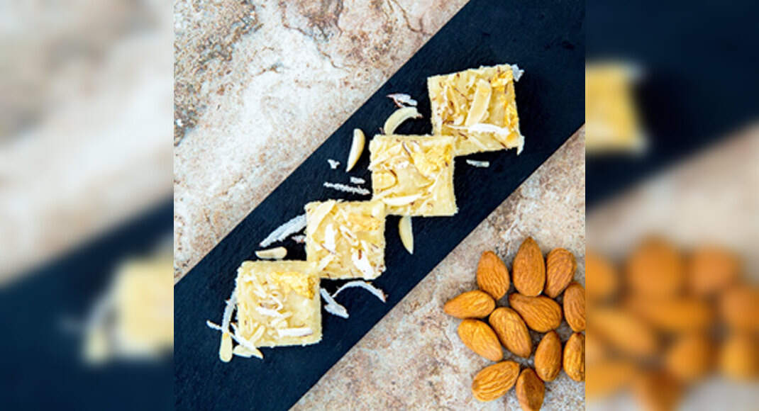 Almond Coconut Burfi Recipe: How to make Almond Coconut Burfi Recipe for Diwali at Home | Homemade A