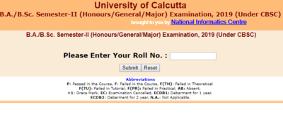 Calcutta University B.A./B.Sc. Semester-II results 2019 declared, here's direct link