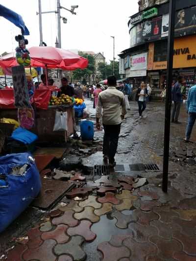 Pathetic condition of footpaths