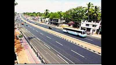Road widening work drags due to delay in shifting of utilities