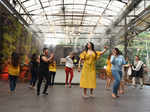 Dance lovers attend a workshop hosted by Poonam Choudhari