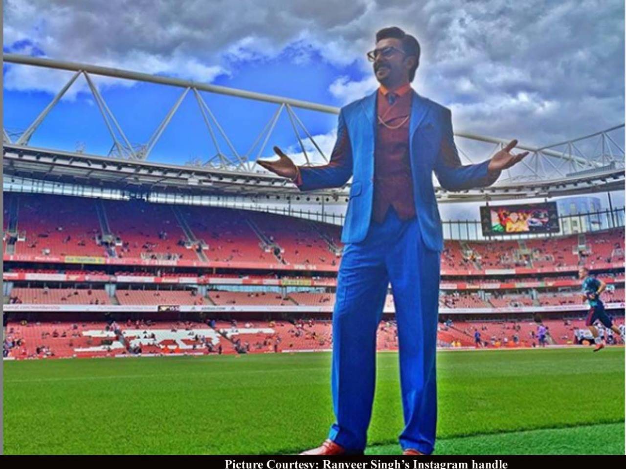 Ranveer Singh Looks Dapper In Blue Suit, Shares Pics On Insta