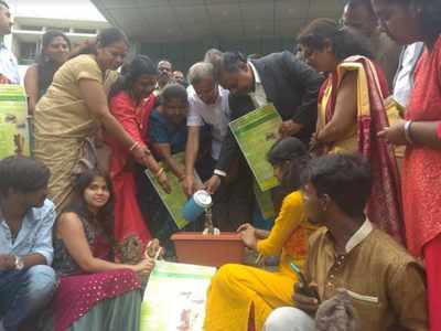 Grain Ganesha Idol of Bangalore University spread eco-friendly Ganesha Chaturthi message