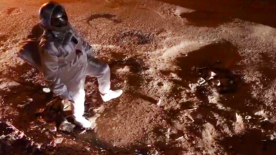 Watch: Astronaut explores craters at Bengaluru