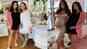 Amy Jackson shows off her baby bump in a black dress at friend's baby shower in London