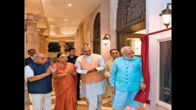 PM Modi opens new Gujarat Sadan in New Delhi