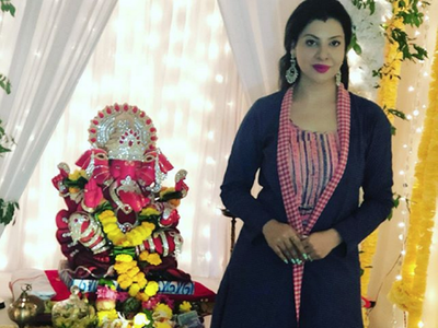 In pic: Sambhavna Seth shares a glimpse of her second-day outfit for Ganpati