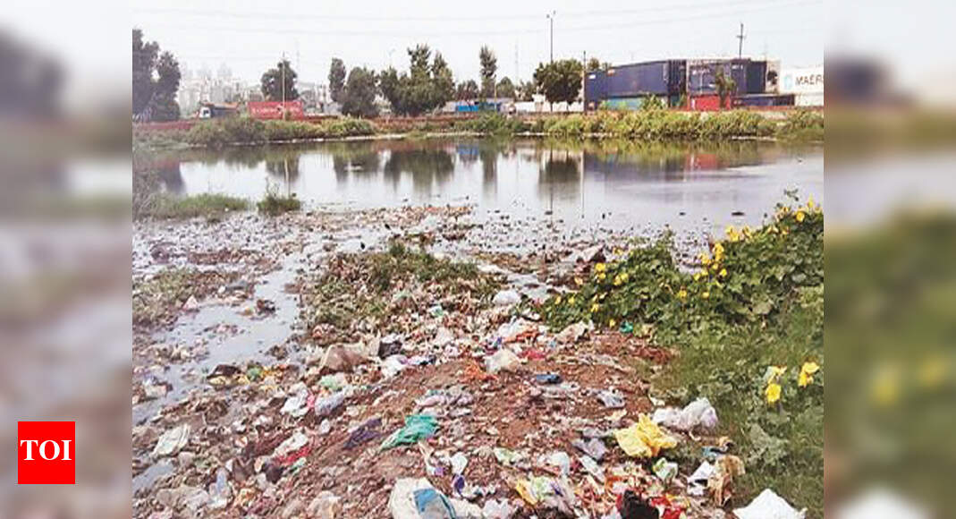 950 ponds still under heaps of plastic, Noida extends deadline Noida