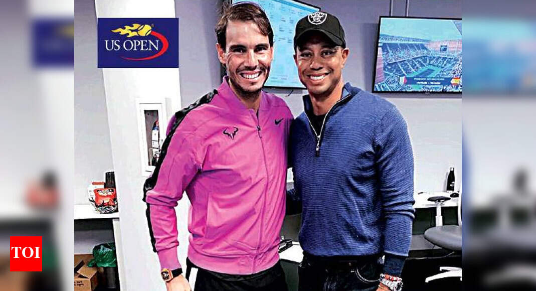 US Open: Rafael Nadal's roar, Tiger Woods' cheer | Tennis News - Times ...